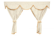 Бежови завеси за камиони - Classic (3in1), челно + 2 части за сън