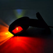 Късо LED рогче косо, комбинирана жълта /бяла /червена светлина ляво, 12/24V