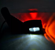 Късо LED рогче косо, комбинирана жълта/ бяла /червена светлина , 12/24V - дясно