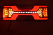 Голям LED стоп, ляв с динамичен мигач, 12/24V