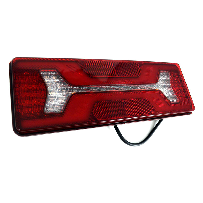 Голям LED стоп, ляв с динамичен мигач, 12/24V