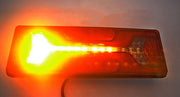 Голям LED стоп, ляв с динамичен мигач, 12/24V
