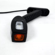 LED рогче косо, жълта/бяла/червена светлина, дясно - 12/24V