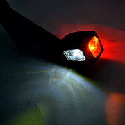LED рогче косо, жълта/бяла/червена светлина, дясно - 12/24V