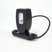 LED рогче косо, комбинирана жълта/ бяла/ червена светлина - 12/24V