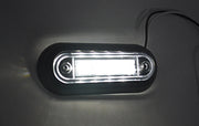 LED габарит със скоба за вграждане, преден, бял - 12/24V