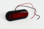 LED габарит със скоба и за вграждане, заден, червен 12/24V