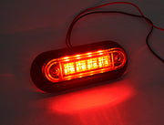 LED габарит със скоба и за вграждане, заден, червен 12/24V