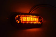LED габарит със скоба или вграждане, страничен, 12/24V - Жълт