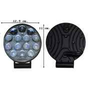 Тънък 3D LED халоген, прожектор, 14 диода с лупи, 42W