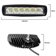 Универсален Лед LED Халоген Фар DRL дневни светлини 12V - 24V за автомобил офроуд бус ван камион