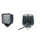 Универсален 48W Лед LED Халоген Фар Работна Лампа 12V - 24V с Насочена Spot Светлина за автомобил офроуд бус ван камион