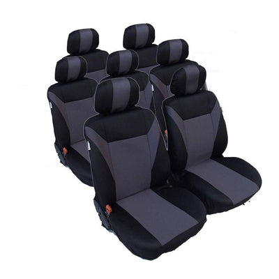 Калъфи тапицерия за VW Touran, Sharan, Ford Galaxy, Citroen C8, Peugeot 307SW, Citroen C4 Grand Picasso, Peugeot 806, 807, Сив