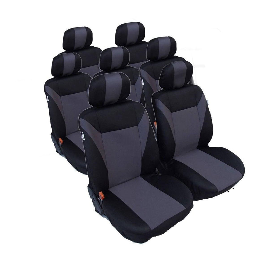 Калъфи тапицерия за VW Touran, Sharan, Ford Galaxy, Citroen C8, Peugeot 307SW, Citroen C4 Grand Picasso, Peugeot 806, 807, Сив