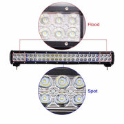 57 См Мощен LED бар Flexzon с Комбинирана Combo светлина 144W 48 LED 12V 24V АТВ, Джип, 4х4, Offroad