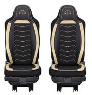 Калъфи за седалки за MAN TGX EURO 6, 2014-2020 - черни с бежово