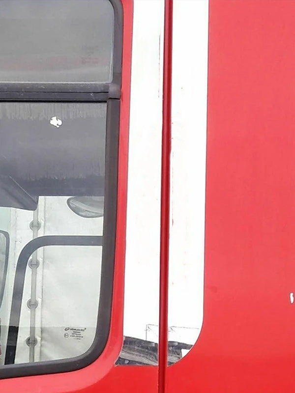 Декорация за колоните на вратите за DAF CF 85/95/105, хром-никел, огледална неръждавейка