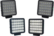 LED работна лампа, фар, квадрат, 30W, 12/24V, с on/off ключ