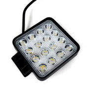 LED халоген с мигач и флаш бяло/жълто,  48W