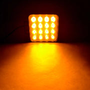 LED халоген с мигач и флаш бяло/жълто,  48W