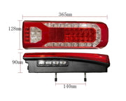 LED стоп за MERCEDES ACTROS MP4, динамичен мигач, Десен
