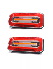 Диоден LED стоп СИМЕТРИЯ, НЕОН, с динамичен мигач, десен = ляв,12/24V