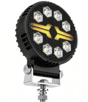 LED халоген- прожектор оранжева DRL стрелка + 8 диода, 12V. блиц + постоянна светлина