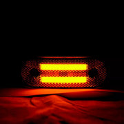 LED габарит с две неонови ленти, 12/24V - Оранжев