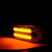 LED габарит с две неонови ленти, 12/24V - Оранжев