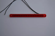 LED трети стоп, червено стъкло, дълъг, 12/24V