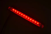 LED трети стоп, червено стъкло, дълъг, 12/24V