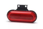Неон ADR LED габарит, овал с 20 диода, 12/24V - червен