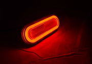 Неон ADR LED габарит, овал с 20 диода, 12/24V - червен