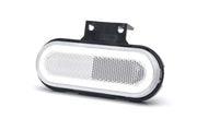 Неон ADR LED габарит, овал с 20 диода, 12/24V - бял