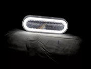 Неон ADR LED габарит, овал с 20 диода, 12/24V - бял