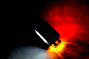 Тройно LED диодно рогче - ляво, червено/бяло/жълто, 12/24V, опушено