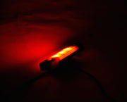 Габарит с 3 диода, LED черен с червена светлина,  Black опушен