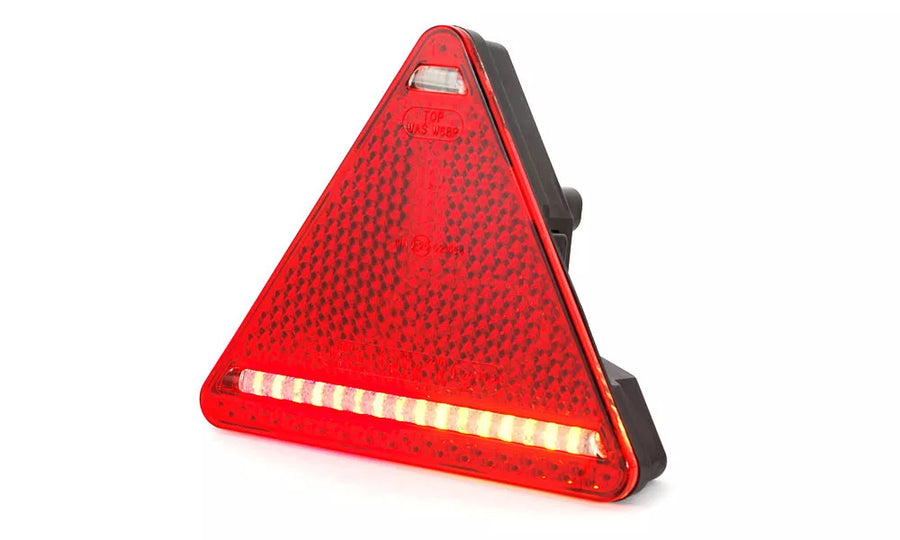 Триъгълен LED стоп за ремарке, ляв, 12/24V, с 16 диода