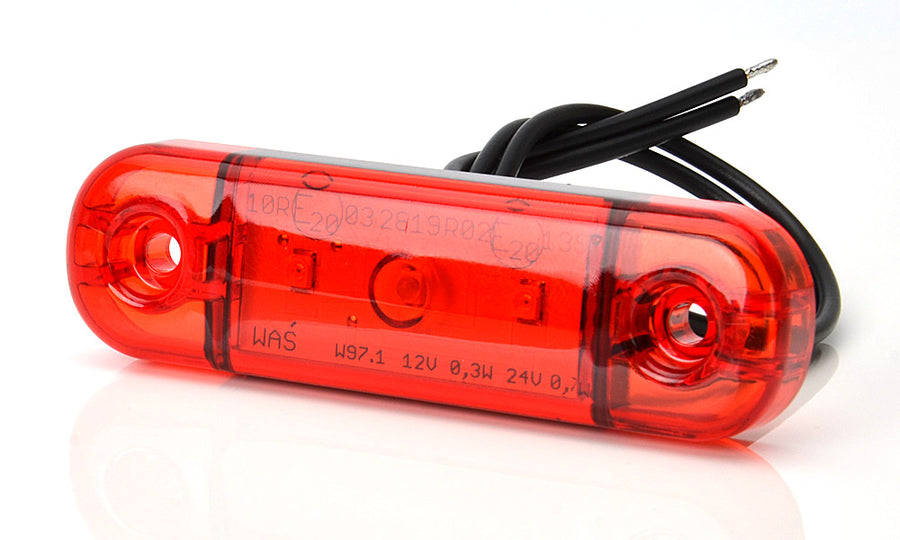 Червен диоден габарит с 3 LED, 12/24V - WAS