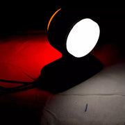 Неон, късо LED рогче, 12/24V, червено/бяло