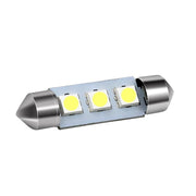 LED Лед Диодни Крушки, C5W, 3 Smd, 39mm, 12V, Бяла Светлина