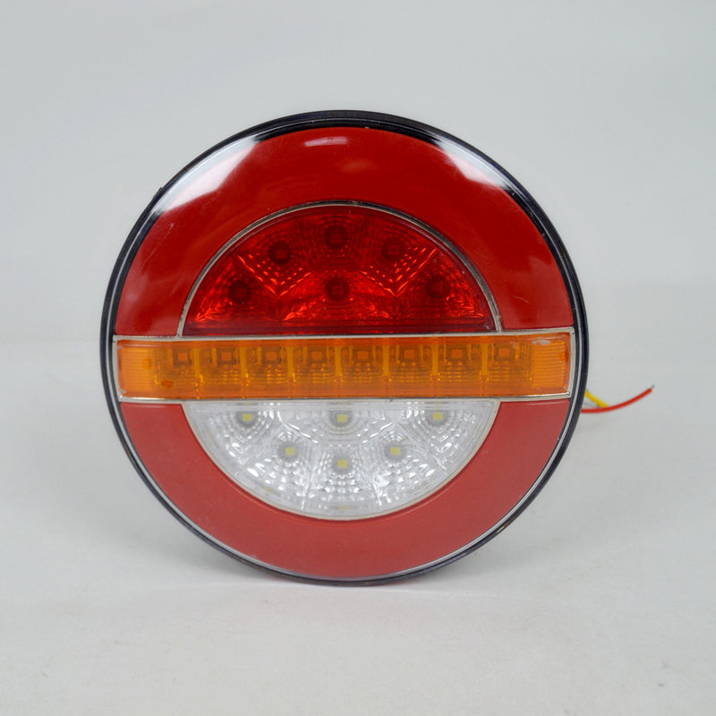 Ляв LED стоп хамбургер, с динамичен мигач, 12-24V - ЧЕРВЕНО-БЯЛО