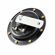 Клаксон от 12V, кръгъл и метален -1 бр.- черна с червено
