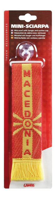 Знаме MACEDONIA, с вендуза за захващане, 5х22 см.