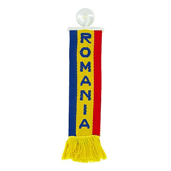 Знаме ROMANIA, с вендуза за захващане, 5х22 см.