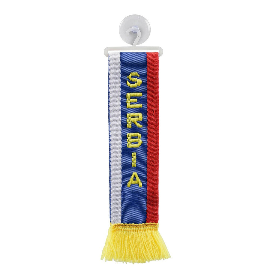 Знаме SERBIA, с вендуза за захващане, 5х22 см.