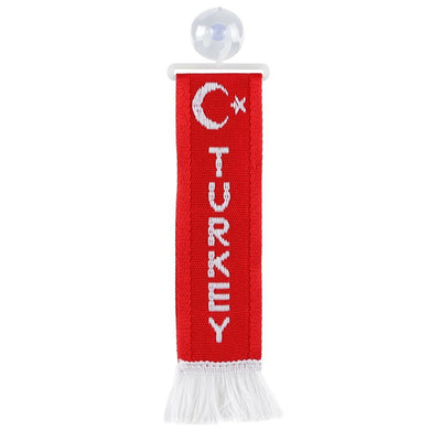 Мини знаме TURKEY 5×22 см с вендуза – декоративно флагче